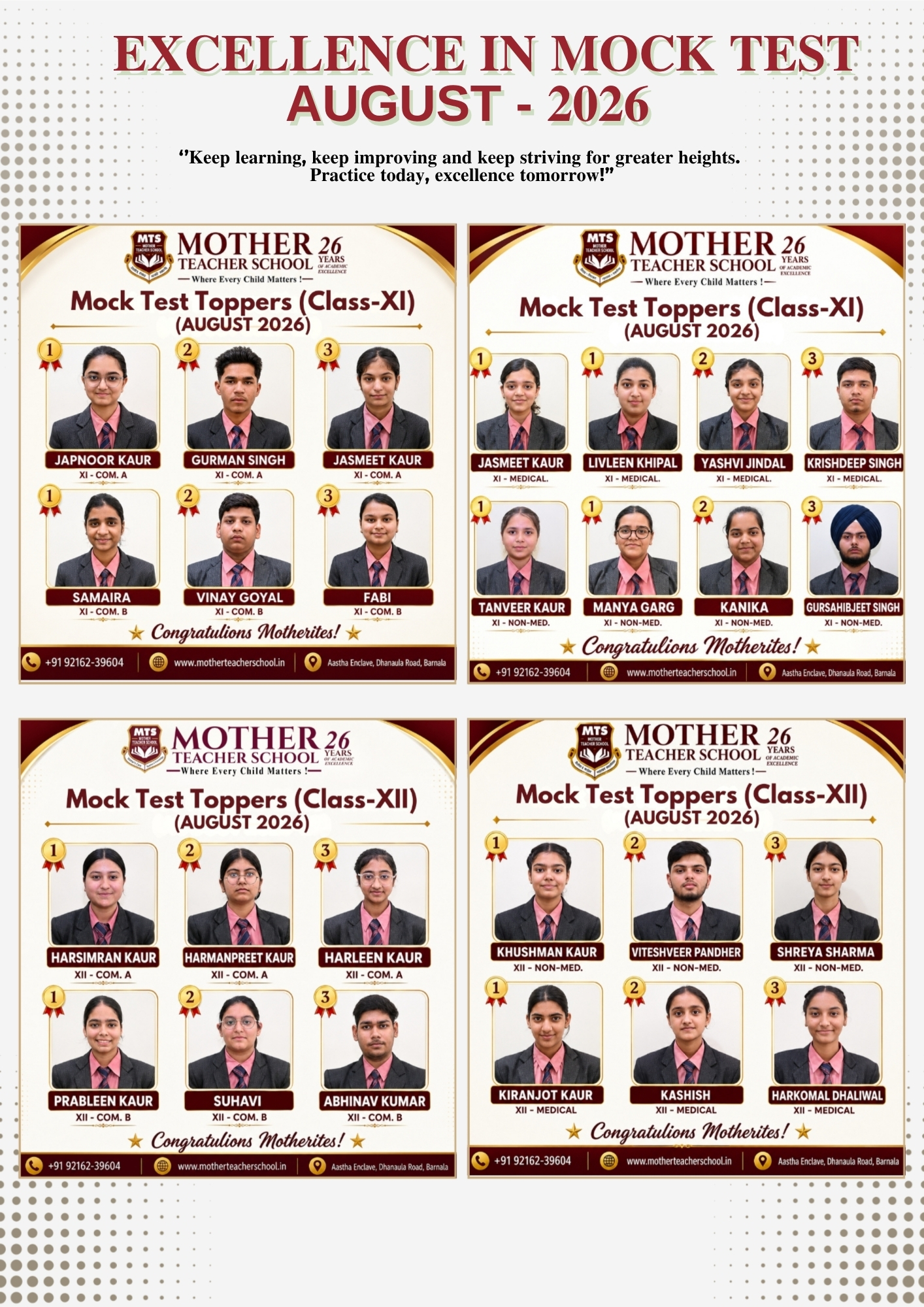 Mother Teacher School Barnala